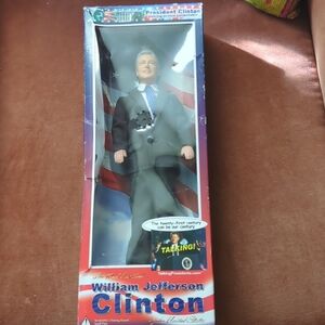 William Jefferson Clinton Talking Action Figure - Black Suit